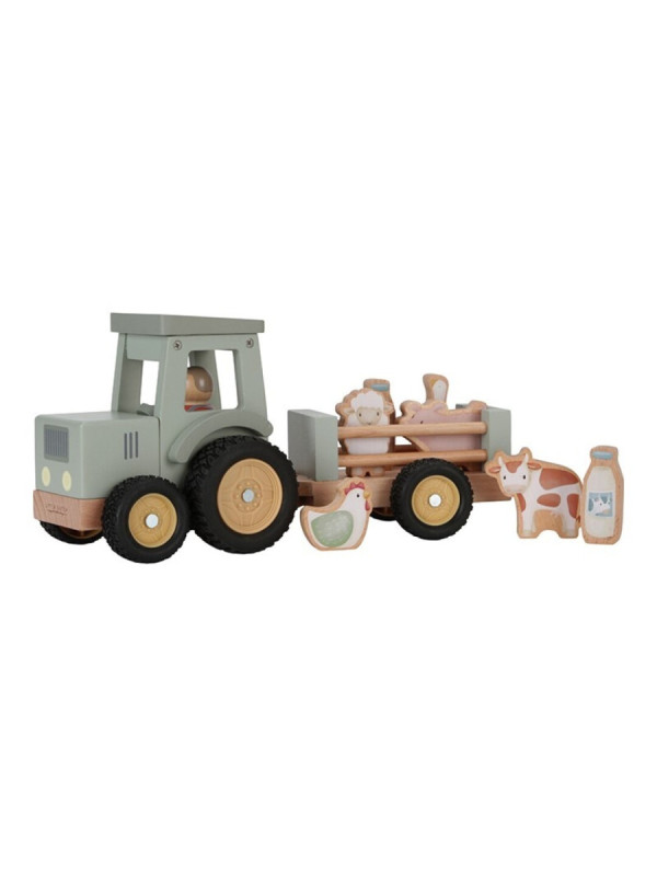 TRACTOR CON TRAILER PEQUEÑA GRANJA LITTLE DUTCH