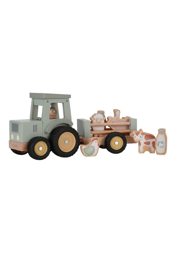 TRACTOR CON TRAILER PEQUEÑA GRANJA LITTLE DUTCH