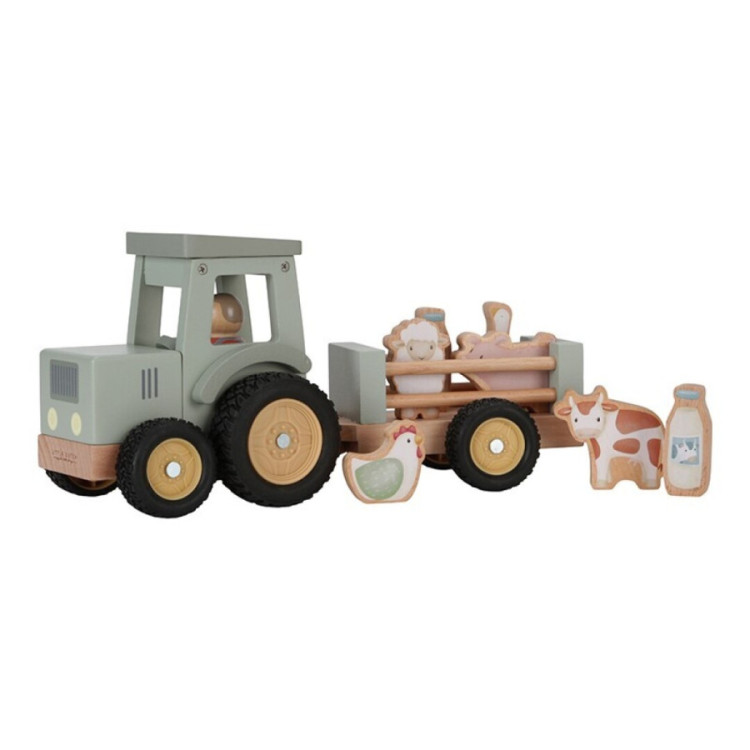 TRACTOR CON TRAILER PEQUEÑA GRANJA LITTLE DUTCH