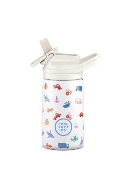The Kiddie Bottle - Little Wheels 350ml The Kiddie Bottle - Little Wheels 350ml