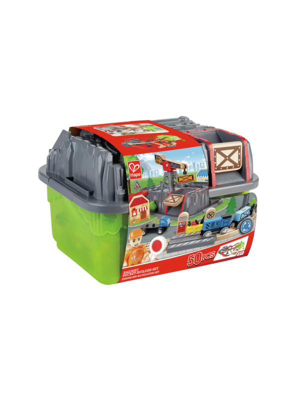 Juego de Bloques de Construcción de Ferrocarril HAPE