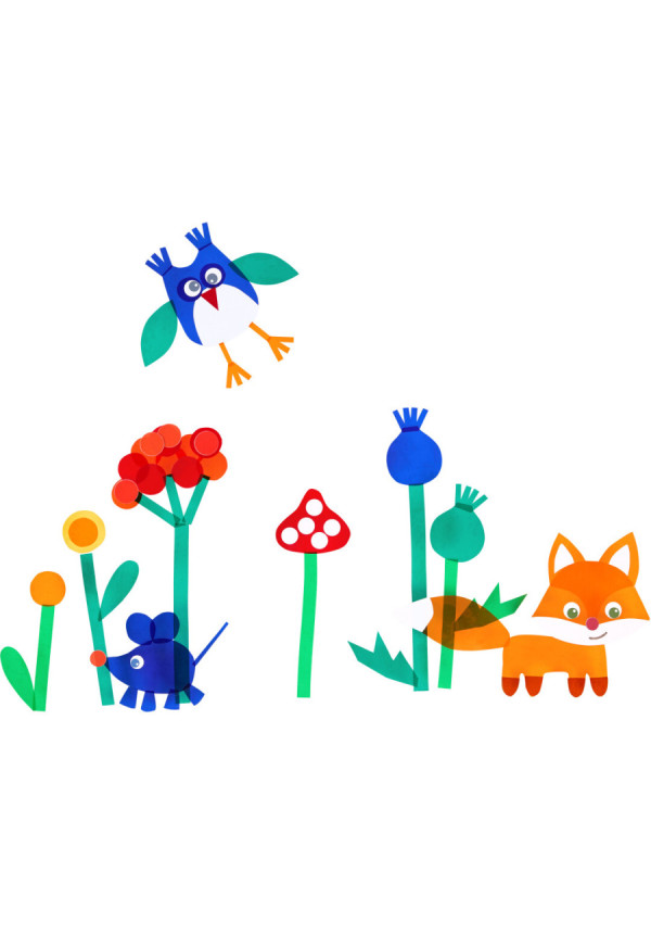 Set Creativo - Imágenes para Ventanas ¡Hola, Animales del Bosque! HABA
