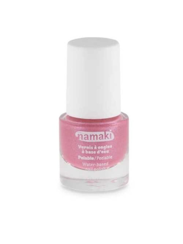 ESMALTE DE UÑAS AL AGUA NAMAKI ROSA GLITTER