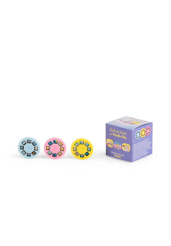 Caja con 3 discos para linterna Croque-Bisous EDO MOULIN ROTY