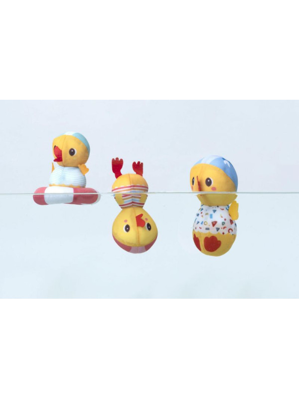 TRES PATOS JUNTO AL AGUA LILLIPUTIENS