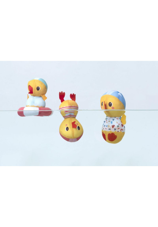 TRES PATOS JUNTO AL AGUA LILLIPUTIENS