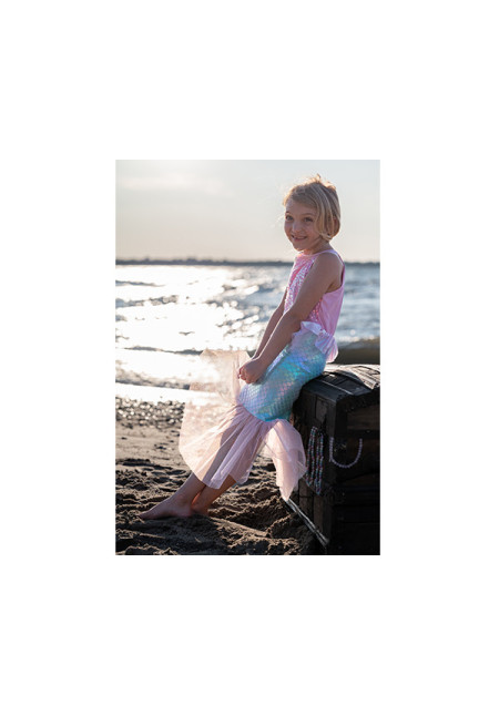 VESTIDO DE SIRENA ROSA TALLA 3-4 AÑOS GREAT PRETENDERS