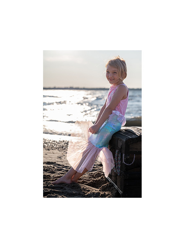 VESTIDO DE SIRENA ROSA TALLA 3-4 AÑOS GREAT PRETENDERS