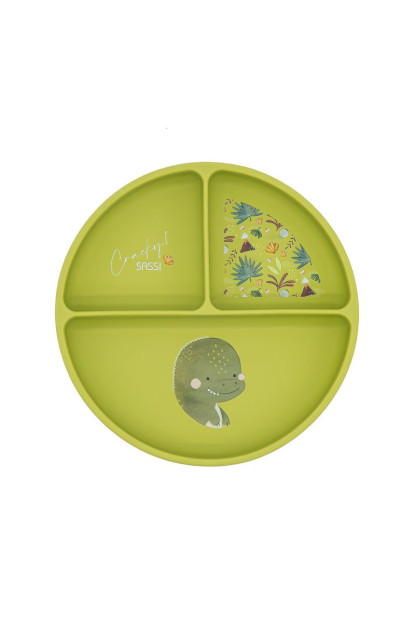 Plato de silicona Dinosaurio SASSI Plato de silicona Dinosaurio SASSI