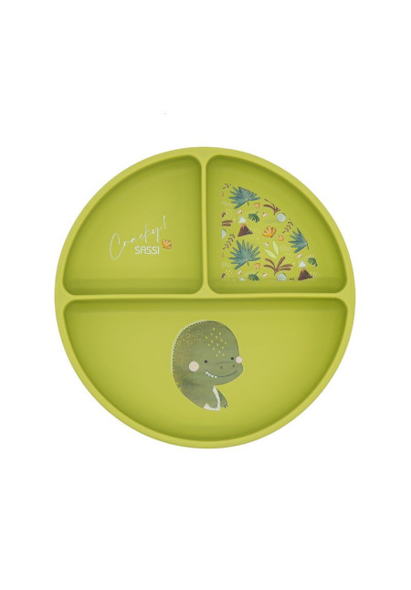Plato de silicona Dinosaurio SASSI