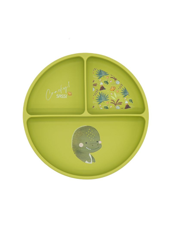 Plato de silicona Dinosaurio SASSI