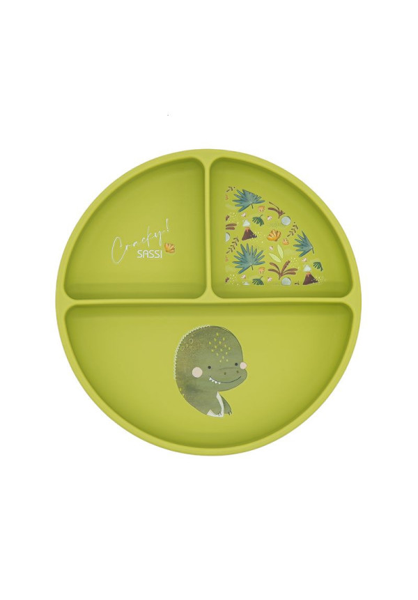 Plato de silicona Dinosaurio SASSI
