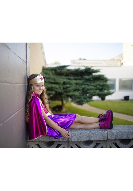 VESTIDO DE SUPERHEROINA CON ESTRELLA TALLA 5-6 GREAT PRETENDERS