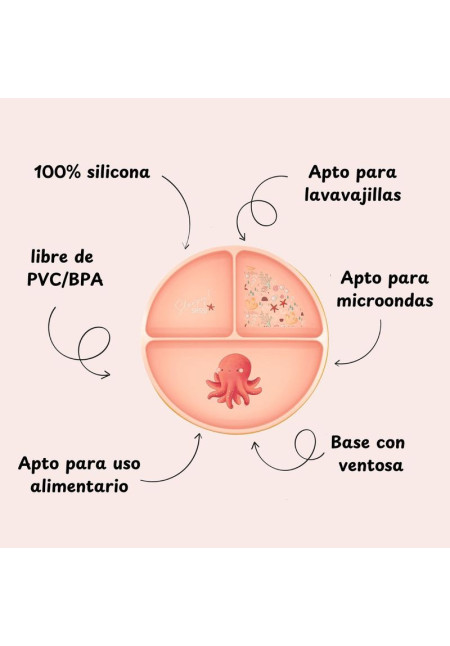 Plato de silicona Pulpo SASSI