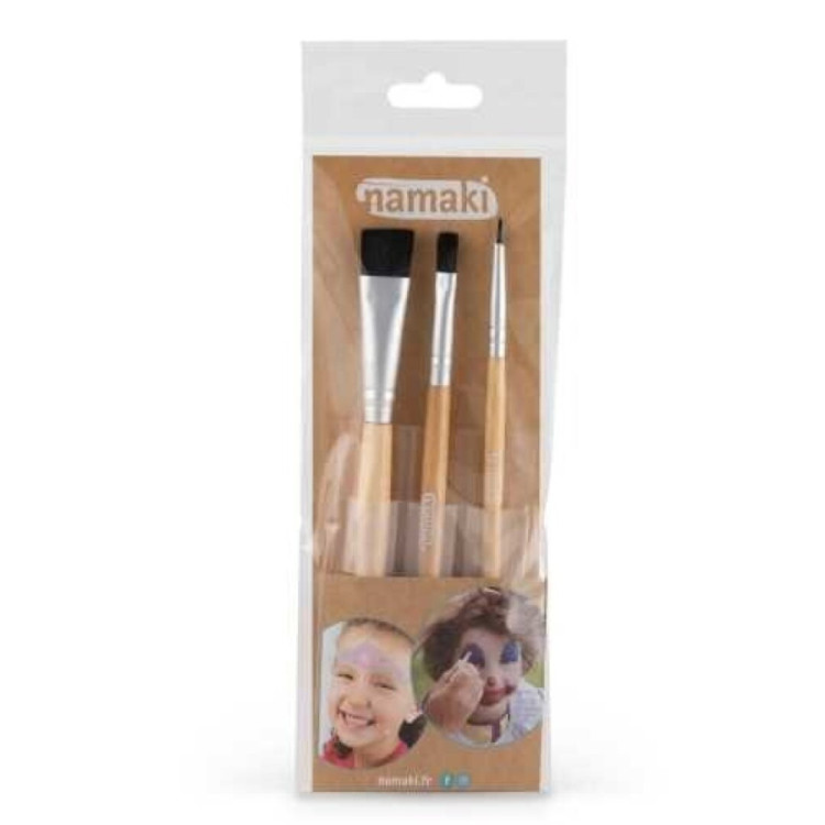  SET DE 3 PINCELES PARA MAQUILLAJE NAMAKI