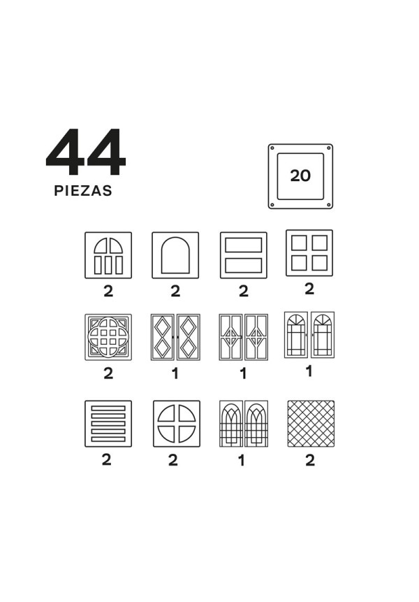 Imanix Cool Windows 40 pzas. (20 pzas. + 20 clicks)