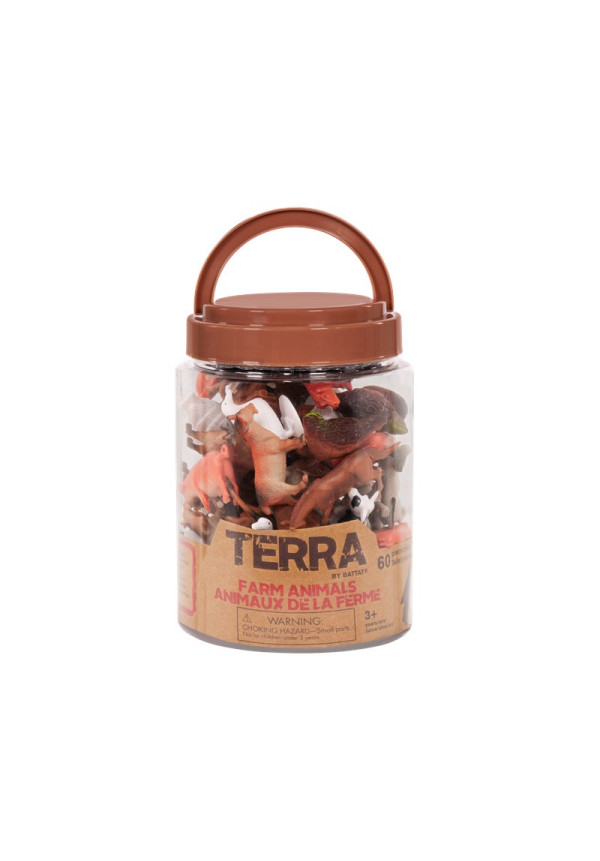 Terra Bote de 60 animales de la granja