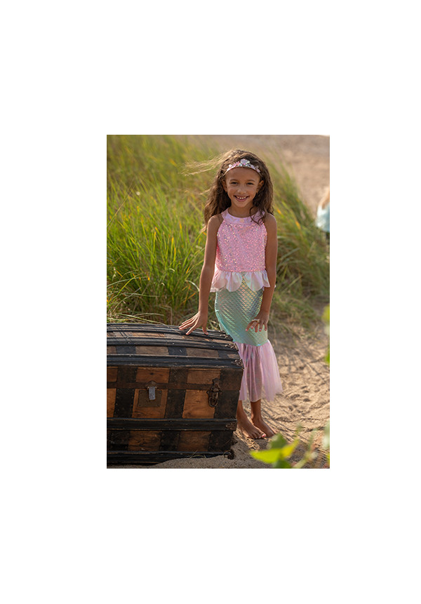 VESTIDO DE SIRENA ROSA TALLA 3-4 AÑOS GREAT PRETENDERS