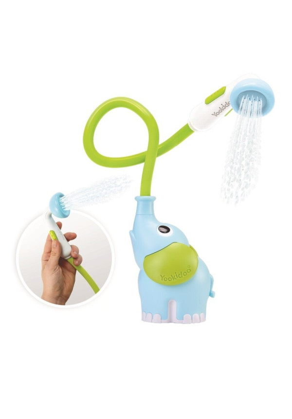 DUCHA BAÑERA ELEFANTE AZUL YOOKIDOO