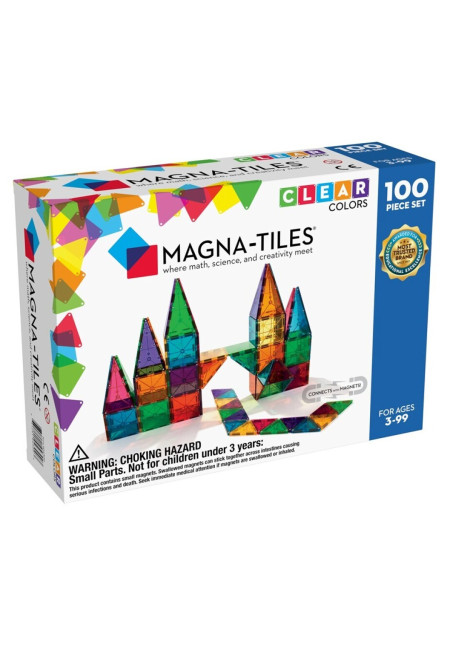MAGNA-TILES CLEAR COL. 100 pcs