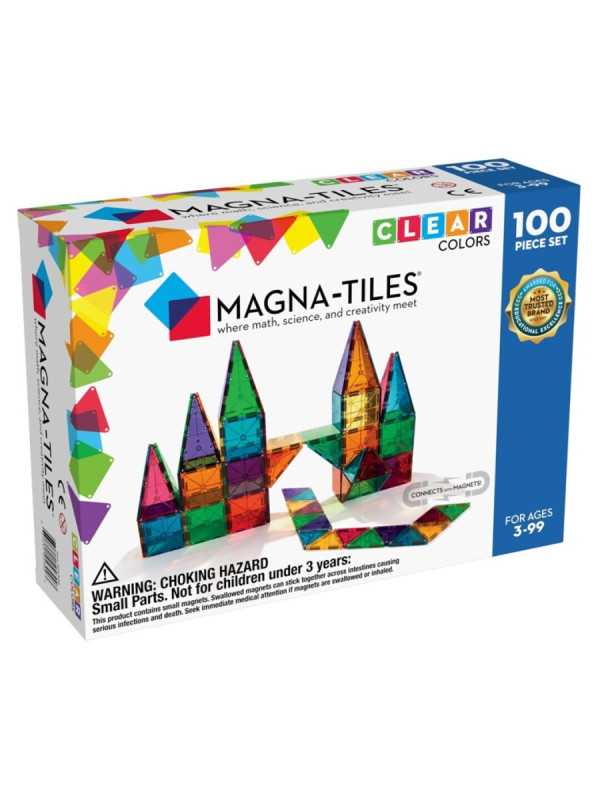 MAGNA-TILES CLEAR COL. 100 pcs