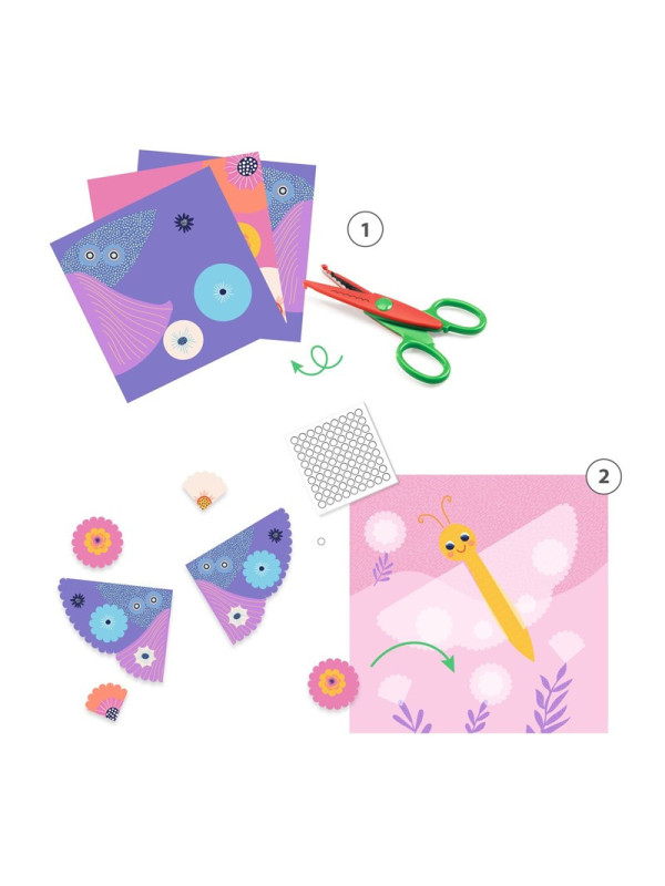 Collage Recortar con bordes decorativos DJECO