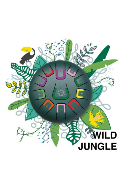 Tambú 8" 11notas - Verde Jungla mate