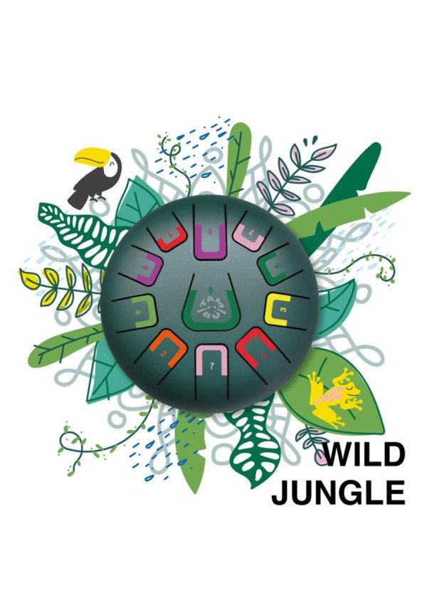 Tambú 8" 11notas - Verde Jungla mate
