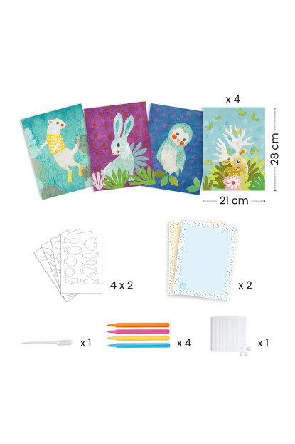 Pintura con agua y papel secante DJECO