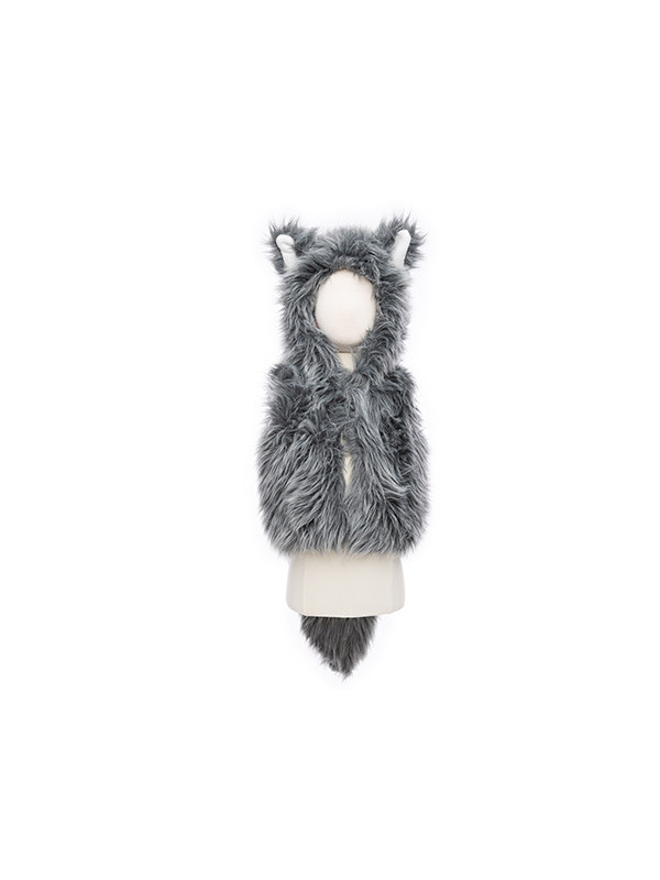 Chaleco de Lobo con guantes TALLA 3-5 AÑOS GREAT PRETENDERS