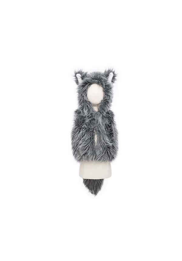 Chaleco de Lobo con guantes TALLA 3-5 AÑOS GREAT PRETENDERS