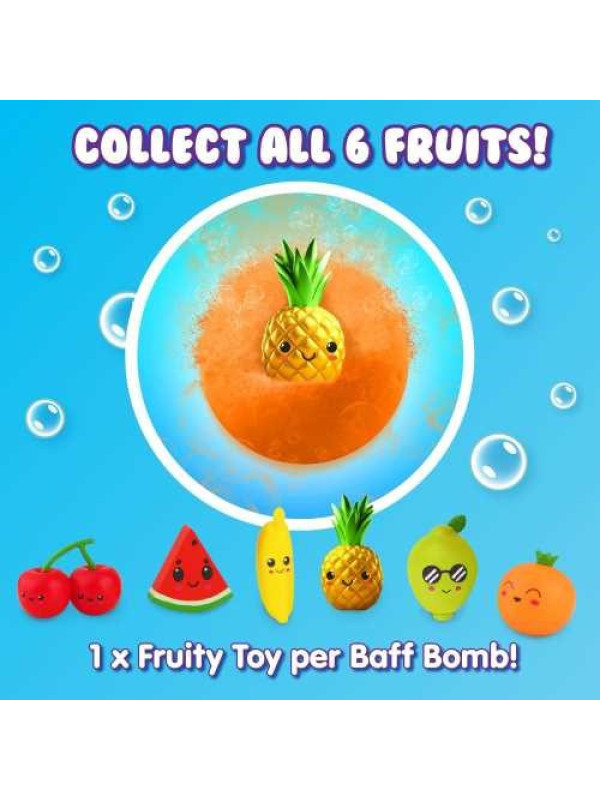BOMBA DE BAÑO SURPRISE FRUTAS 1x100gr. ZIMPLIKIDS