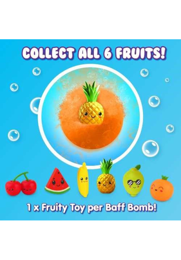 BOMBA DE BAÑO SURPRISE FRUTAS 1x100gr. ZIMPLIKIDS