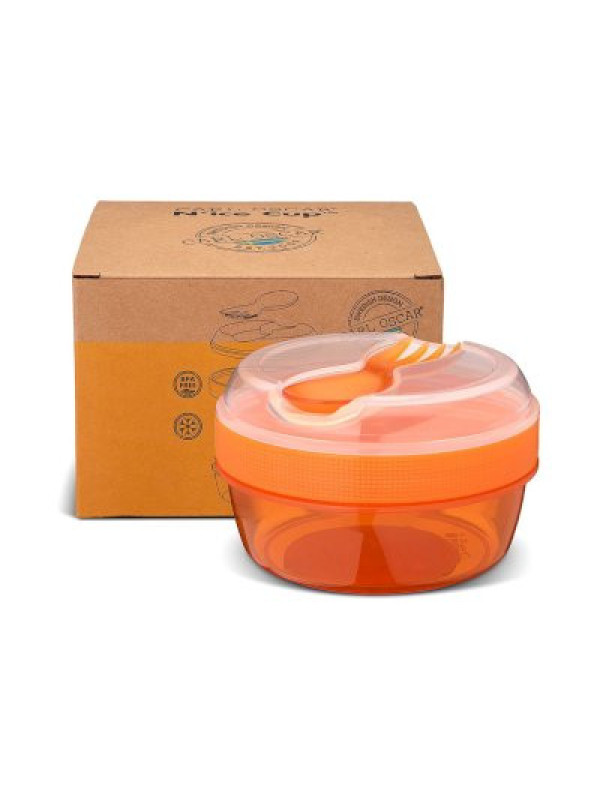 Caja Almuerzo con Tapa Refrigerante N'ice Cup Naranja Carl Oscar