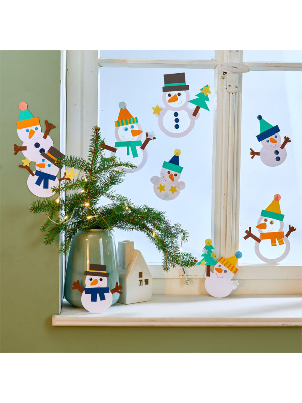 Set Creativo - Imágenes para Ventanas Muñeco de Nieve HABA