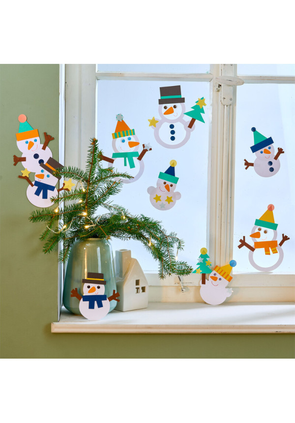 Set Creativo - Imágenes para Ventanas Muñeco de Nieve HABA