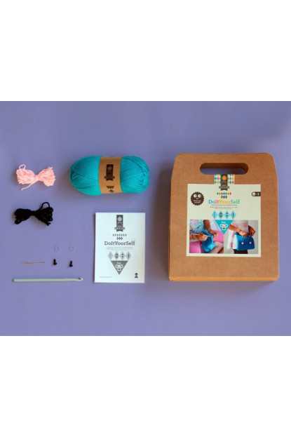 Kit de crochet: bolso conejo azul A PUNT