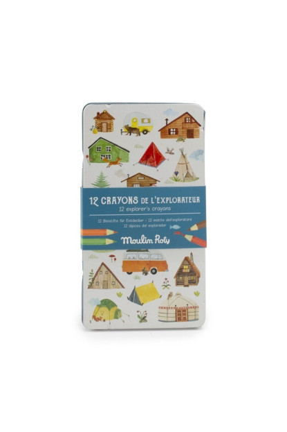 12 lápices de colores Explorador MOULIN ROTY