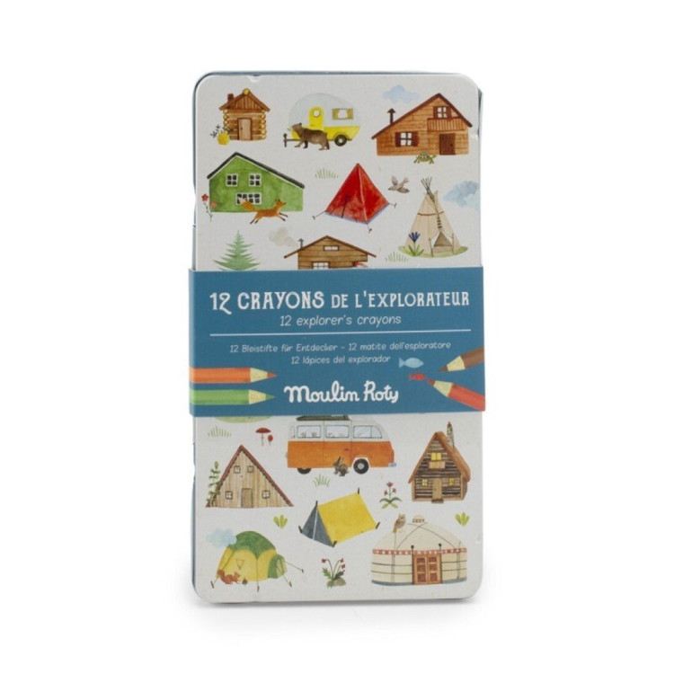 12 lápices de colores Explorador MOULIN ROTY