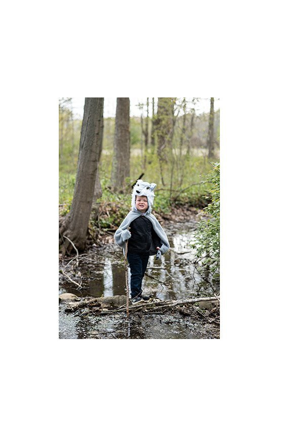 CAPA LOBO TALLA 2-3 AÑOS GREAT PRETENDERS