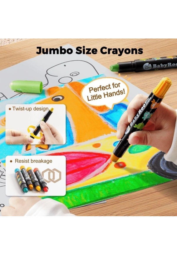 Bote Crayón Suave Lavable 6 ud