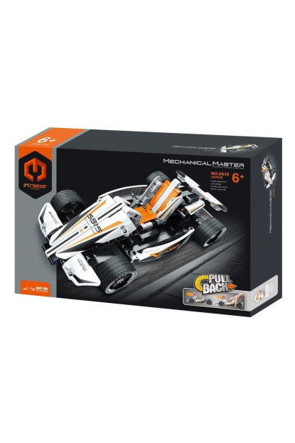 (Combinable con 605816) iMMaster Coche de carreras blanco -187pzas.