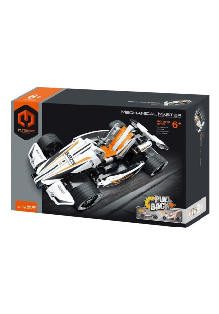 (Combinable con 605816) iMMaster Coche de carreras blanco -187pzas.