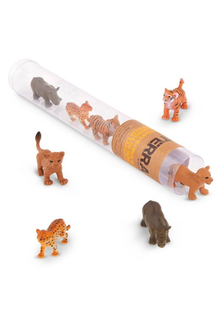 Terra Tubo de 8 animales salvajes 5-7 cm