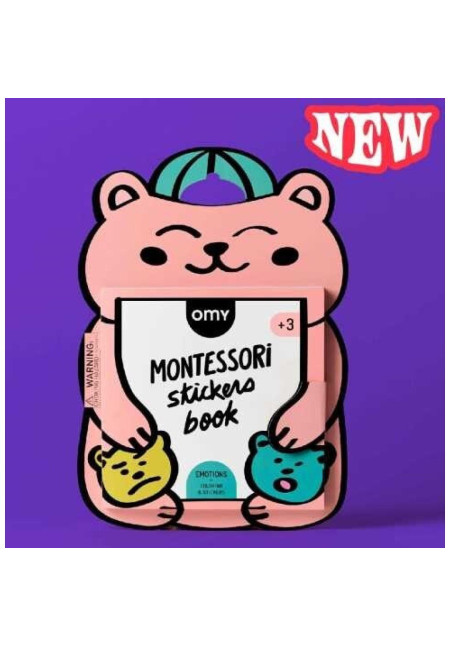 LIBRO STICKERS MONTESSORY EMOCIONES OMY