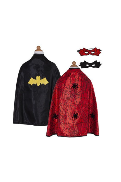 CAPA REVERSIBLE BATMAN/SPIDERMAN TALLA 4-6 GREATPRETENDERS