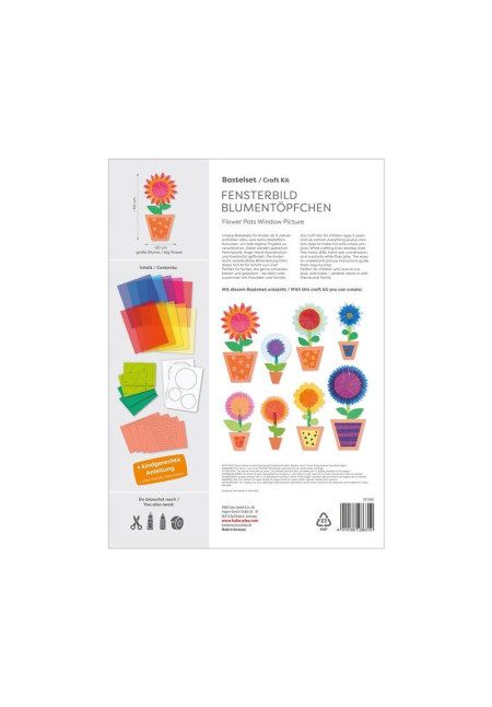 Set Creativo - Imágenes para Ventanas Macetas con Flores HABA