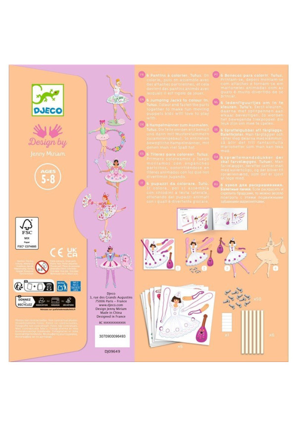 Colorea sorpresas Tutus DJECO