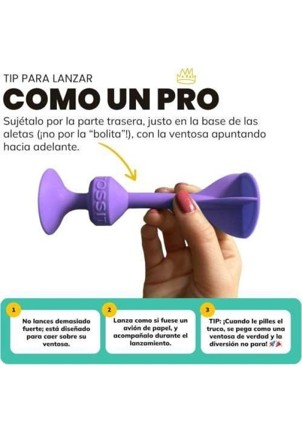 TOSSIT 7 DARDOS SILICONA STARTER VERDE FLUOR + MORADO