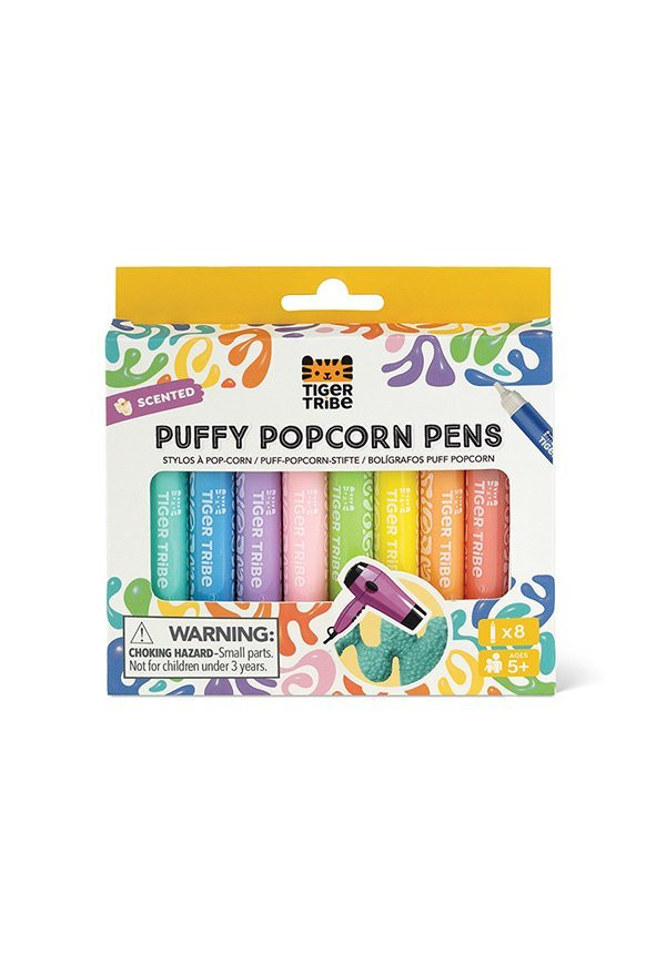 Scented Puffy Popcorn Pens TIGER TRIBE